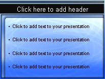 Jet Trails PowerPoint Template text slide design